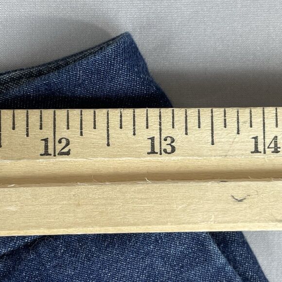 Uniqlo Denim Pleated Dress Pants Women’s Size 0 Dark Blue Cotton Trousers Casual - Picture 14 of 16